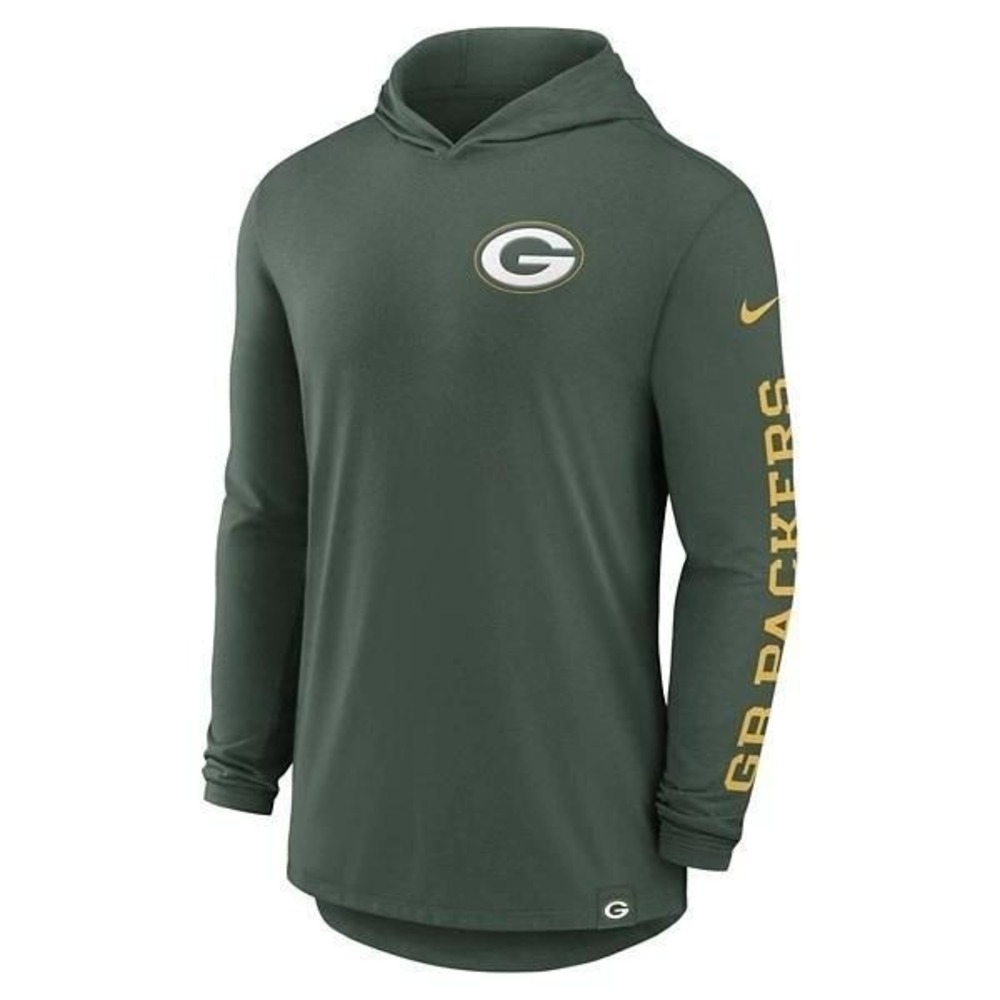 Green Bay Packers Nike Dri-Fit Long Sleeve T-Shirt Medium Green
